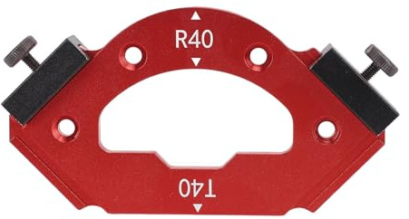 Radius Kantenfräser Schablone, Aluminium Legierung, R40 T40, Mehrzweck Hobel - und Schneidelehre - Präzises Fräsen, Einfache Ausrichtung, Ideal für Holzprojekte