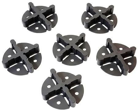 400 Stk. Fugenkreuze mit Teller 3 mm / 4 mm / 5 mm oder 6 mm Fugenbreite Fliesenkreuze Terrassenplatten Plattenteller Fugenkreuz mit Bodenplatte (4 mm Fugenbreite)