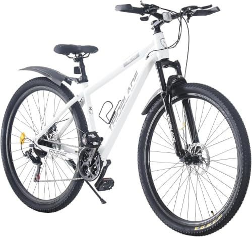 KernGut Mountainbike 24/26/27.5/29 Zoll, 21-Gang Schaltung, Mountain Bike mit Doppelscheibenbremse, Vordere Federung