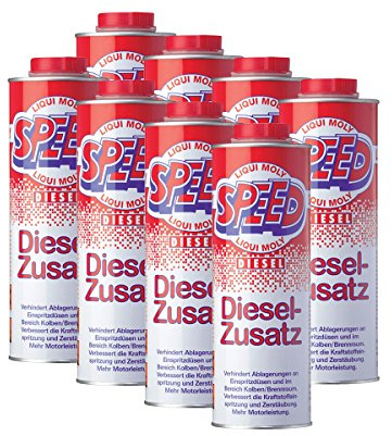 8x LIQUI MOLY 5160 Speed Diesel Zusatz Zugabe Kraftstoff Additiv 1L