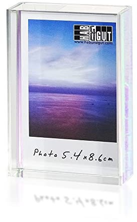 HAB&GUT -FR016- Bilderrahmen Portraitrahmen irisierend schimmernd Holo-Effekt 6 x 9 cm Portrait