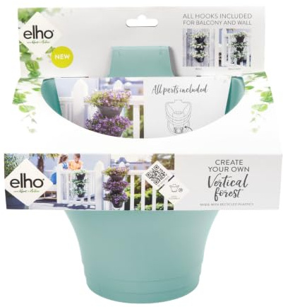 Elho Corsica Vertical Forest Blumentopf, Mint, 24 CM