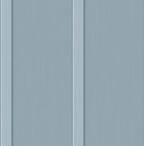 NextWall Faux Board and Batten Peel and Stick Wallpaper (Blue Stream)