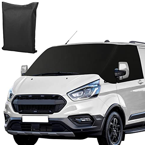 Auto Windschutzscheiben Abdeckung Ersatz für F-ord Transit Custom, 600D Frontscheibe Sonnenschutz, Wasserdicht UV-Schutz Wetterfest Anti Frost Frontscheibenabdeckung