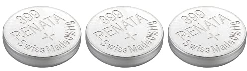 RENATA Lot de 3 Piles Bouton Silver Oxyde 399 / SR927W 0% Mercure