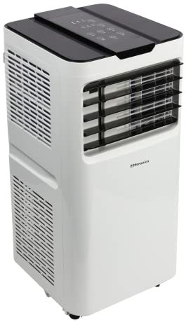 EMtronics EMAC12KW 12,000BTU Portable Air Conditioner, Dehumidifier and Cooling Fan with Remote Control, 24 Hour Timer and Air Con Window Vent Kit - White