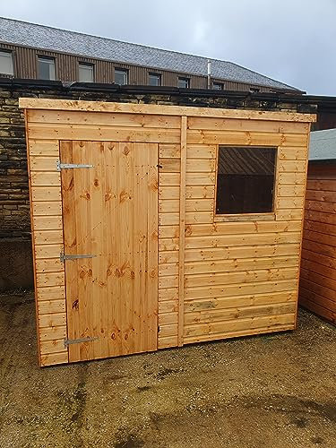 Pinelap Factory Seconds 8x6 Pent Roof Garden Shed Hut DLW Fully T&G