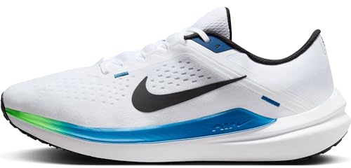 Nike Herren Air Winflo 10 Laufschuh, White Black Star Blue Green St, 43 EU