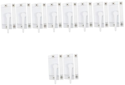 Uonlytech 10sätze Fensterverriegelung Ersatz Für Schiebefenster Sicherheitsverschluss Für Türen Und Fenster Einfache Installation Zuverlässiger Schutz Für Familien Mit Kindern Weiße