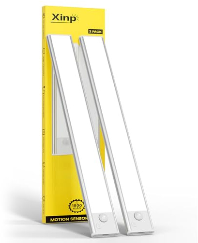 xinp 7.8 inch Under Cabinet Lighting Rechargeable 2 Pack Battery Operated