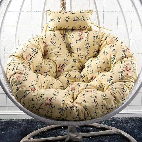 MAYFABD Papasansessel Kissen Sitzkissen Großen Kissen Auflagen Polster Für Indoor Outdoor Garten Stuhlauflage Sessel Hängesschaukel Unabhängiges Design der Kopfstütze,B,120cm