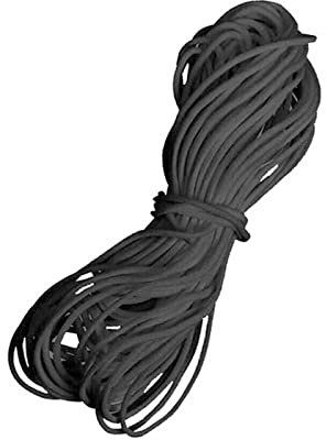 Cuerdas Elasticas 3MM Mascarilla negra Banda elástica Cuerda de goma Oído Cuerda Colgante Redonda Ajustable Ajustable Hecho A Mano Mascarilla Elástica Mascarilla Accesorios de prenda Cuerdas Elasticas