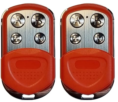 AG MATIC Duplicateur universel multi-fréquences pour porte de garage et portail, avec code fixe, code tournant ASK/FSK 433-868 MHz (Rouge)