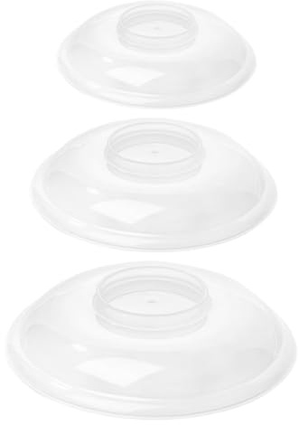 BIUDECO 3pcs Microwave Cover Large Bowl Plate Food Cover for Microwave Steamer Heat Retention Food Protection Serving Plate