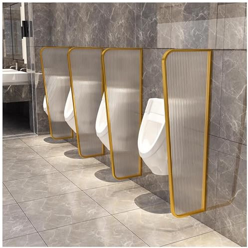 FLEPYHB Trennwand Für Öffentliche Toiletten, Gehärtetes Glas Männer Urinal Sichtschutz Schallwand, Wandmontage Urinal Bildschirm WC Trennwand Trennwand Für Schulen, Bars, Hotels