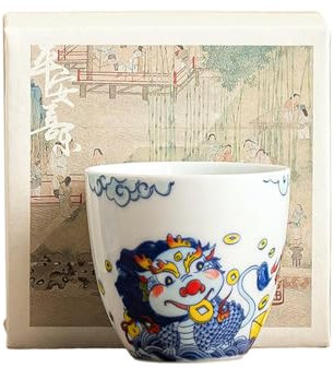 Taza de té de cerámica Xianbao de 122 ml, para hostelería doméstica, taza Jingya [paquete en caja]
