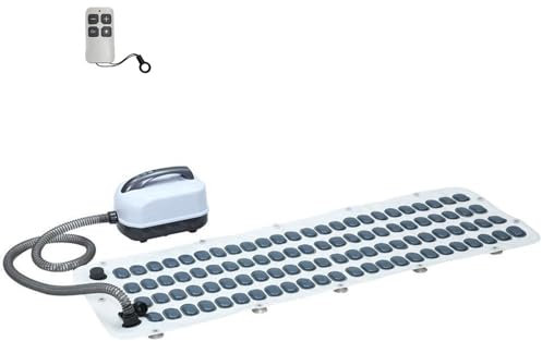 ZephyrGlow Tappetino per Idromassaggio, Macchina per Bagnoschiuma, Regolazione a 6 Marce, Cuscino Gonfiabile, Telecomando, Design Moderno,124cm