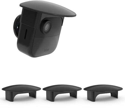 TIUIHU Kamera Regenschutz für Blink Outdoor 4/Outdoor 2K+ Kamera, Außenkamera Wetterfeste UV-Schutzhülle für Die Neue Blink Outdoor-Kamera, Schwarz(3 Stück)