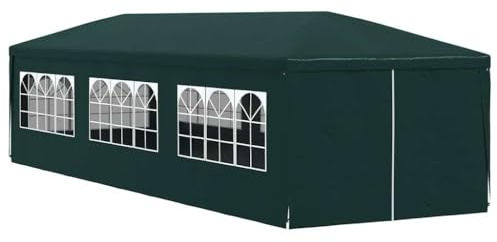 Generico Tendone per Feste 3x9 m Verde,Baldacchini e Gazebo