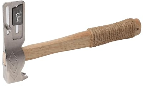 Fdit Magnetic Roofing Hammer, Magnet Roofing Hatchet with Shock Absorbing Wood Handle for Roofers and Construction Workers