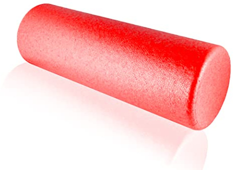 Calm Dragon Foam Roller - Rullo Pilates Lunghezza 45 cm, diametro 15 cm, materiale ad alta densità e peso ridotto. Miglior rullo di schiuma per lo yoga, il fitness e il mal di schiena.… (Rosso)