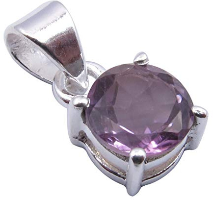 SilverStarJewel Amethyst Zinkeneinstellung Anhänger 1,5 cm Fünfter Mai Online Einkaufen 925 Solid Silber Neuer Stein