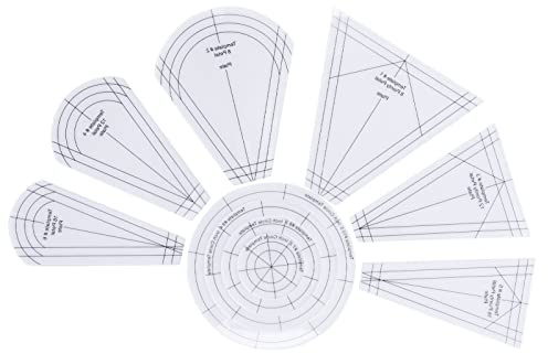 Righello da Quilting Trasparente in Acrilico, Strumento per Patchwork, Template per Cucito DIY, Accessorio Professionale per Sartoria e Ricamo