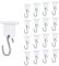 URAQT Ganchos de Toldo, 17 Piezas Colgadores para Toldo RV Gancho en Set de Forma de S Camping Accesorios Camper Colgador para Autocaravana, Caravana, Fiesta de Navidad, Decoración Interior y Exterior