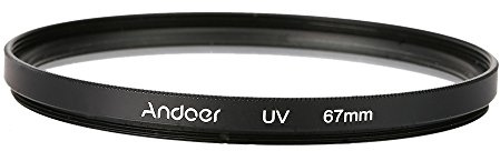Andoer Lot de filtres circulaires 67 mm UV, Filtre Polarisant CPL + Close Up + 4 étoiles 8 points pour appareil photo reflex numérique Nikon Canon Pentax Sony