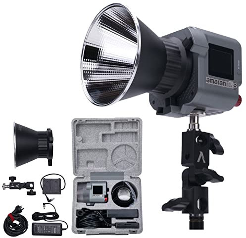 Aputure Amaran COB 60d S Luce video a LED 65W Illuminazione fotografica regolabile bilanciata alla luce diurna 37.800Lux@1m 5600K CRI≥96 TLCI≥97 Illuminazione integrata 8.