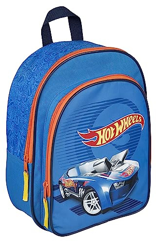 Undercover - Kinderrucksack Hot Wheels - mit Fronttasche - für Kindergarten, Freizeit und Reisen - langlebig und praktisch - für Kinder ab 4 Jahren
