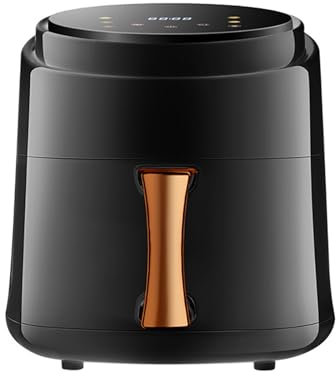 Freidora De Aire Multifuncional, Freidora Eléctrica Con Pantalla Táctil De Gran Capacidad De 8L, Saludable, Sin Aceite Y Sin Humo, Negro/blanco (Color : Nero)