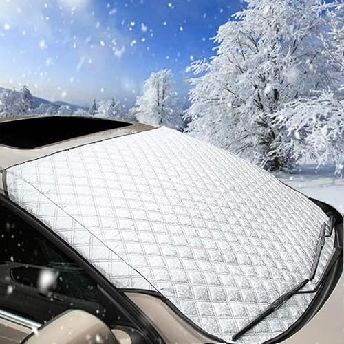 Couverture Pare Brise Voiture pour Nissan Pixo Films de Protection antigel Bache Anti Givre Voiture Protège Pare Brise Hiver,A