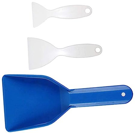 Zerodeko 3 Piezas Pala De Deshielo Para Refrigerador Pala Versátil Para Blanco y Azul Accesorio De Cocina Para Limpiar Congeladores