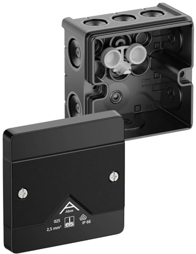 Spelsberg 80200001 Abzweigkasten (L x B x H) 85 x 85 x 52 mm, Schwarz, IP66, 1 Stück