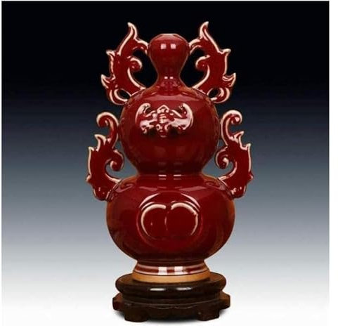 HXFFXHF Vase de Table en céramique, décor de Fleurs, Magnifiques ancêtres Chinois Anciens, centres de Table en émail