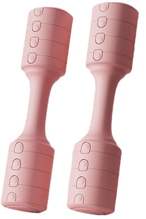 Dickly 2X verstellbare Hanteln, Fitnessgeräte, Handgewichte, Trainingshanteln für Bodybuilding, Rosa