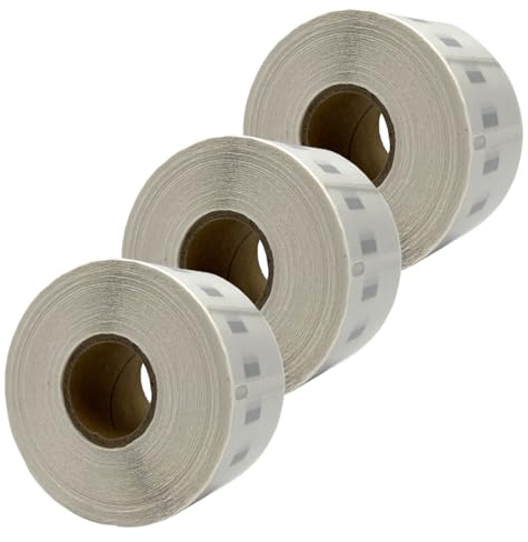 DULA Etiketten, kompatibel mit Dymo 99013 / S0722410 Etiketten, Transparent, Adressetiketten, 3 Rollen, 36 x 89 mm, 260 Etiketten pro Rolle, Für Etikettendrucker 550