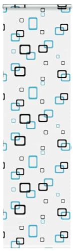 Homgoday Duschrollo mit Kassette 60x240 cm Stoffbreite 56 cm Duschvorhang, Badewannenvorhang Dusche Rollo Badrollo Badewannenrollo