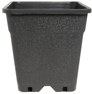 Generisch 10 x Pflanztopf in Verschiedene Größen Anzucht Töpfe Grow viereckig Kübel (5 L / 17,5 x 17,5 x 22,5 cm)