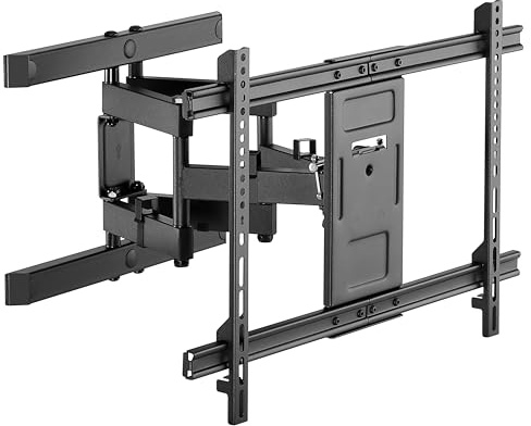 Goobay TV-Wandhalterung Pro FULLMOTION (XL) für 43-100 Zoll Fernseher – voll beweglich, schwenkbar/neigbar, max. 60 kg, VESA 800 x 400, ausziehbarer Arm, integriertes Kabelmanagement – ​​Schwarz 78808