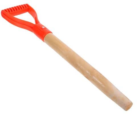 HIAKDOFT D-shaped Spading Fork Handle Replacement Wooden Grip for Digging Raking Garden Tools Slip-resistant Design Quick Installation Compatible with Various Garden Heads