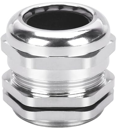 2 Uds Prensaestopas M36 de latón niquelado, conector ajustable IP68 impermeable, con junta y contratuerca, diámetro de cable 18-25mm