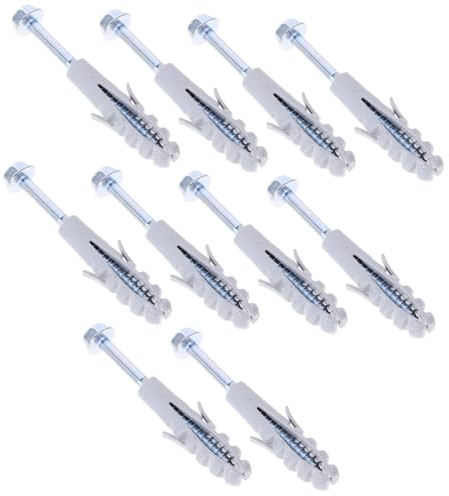 Cabilock 10 Juegos Tornillos de Montaje para TV Anclajes de Pared para Televisores y Extractores de Cocina Instalación y Duradera Alta Resistencia Compatible con Soportes de TV y Campanas