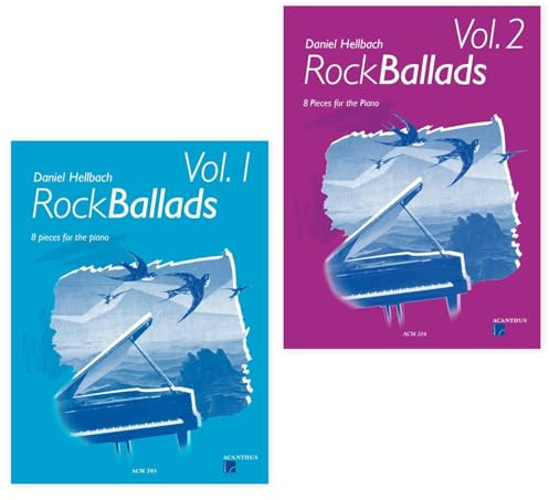 Rock Ballads Band 1 + 2 | Daniel Hellbach | Acanthus Music | RockBallads Vol. 1 und 2 | ACM203 + ACM204 | Piano-Bleistift