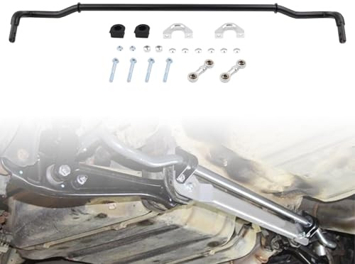 VVORHSBELL Kit de barra estabilizadora trasera de 24 mm compatible con Honda Civic EG EK 92-00 y Acura Integra DC2 DC4 94-01, barra estabilizadora trasera antivuelco, mejora de manejo de rendimiento