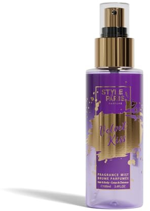 Style Paris Velvet Kiss Brume Parfumée, Vaporisateur Parfumé Cheveux et Corps, 100ml