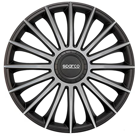 Sparco Spc1493Bksv Copricerchi, Argento, 14, Set Di 4