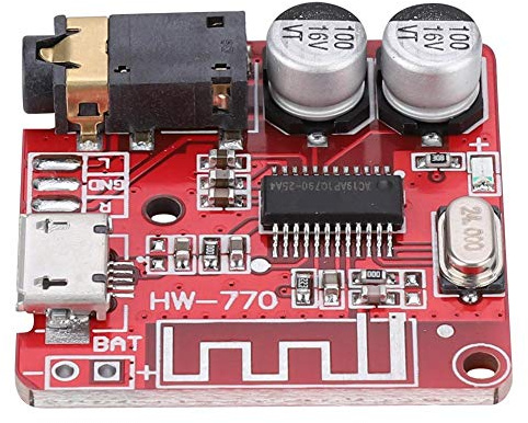 Annadue Modulo Amplificatore Bluetooth 4.1 Fai da Te Universal USB 5V Scheda Amplificatore per Casse Decoder MP3 Modulo Ricevitore Stereo, Rosa