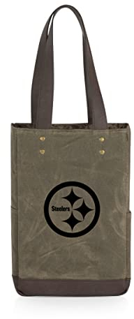 PICNIC TIME Unisex-Erwachsene NFL Kühltasche für 2 Flaschen, Khaki Grün mit beigen Akzenten, Einheitsgröße